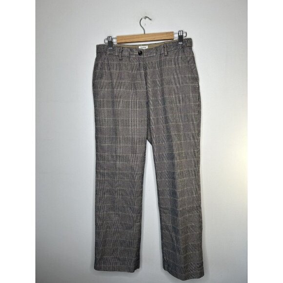 L.L. Bean Womens Classic Fit Black Pinstripes Pants Size 8 Petite - Picture 1 of 12